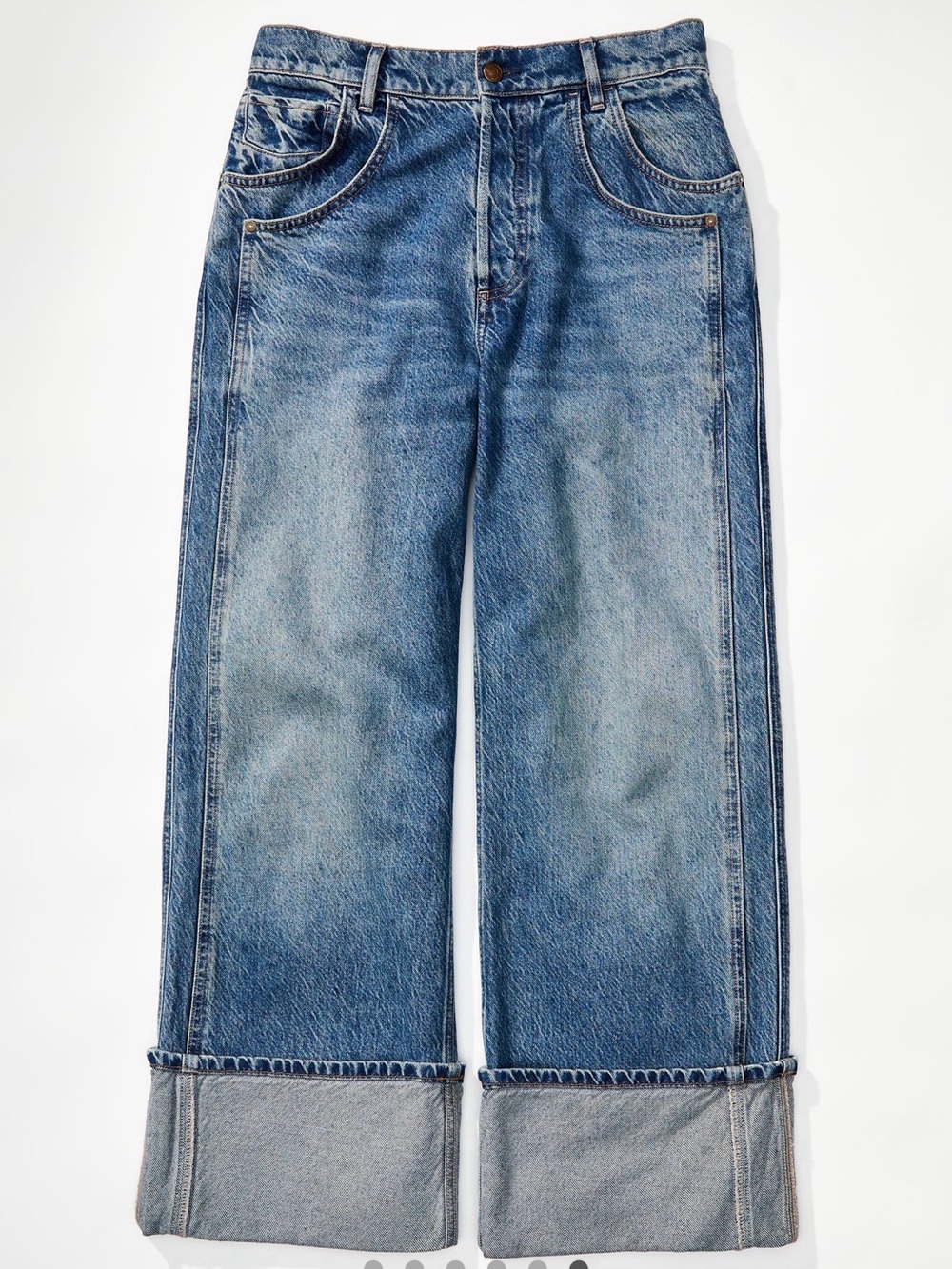 Free People Final Countdown Cuffed Low Rise Jeans - Picture 8 of 13
